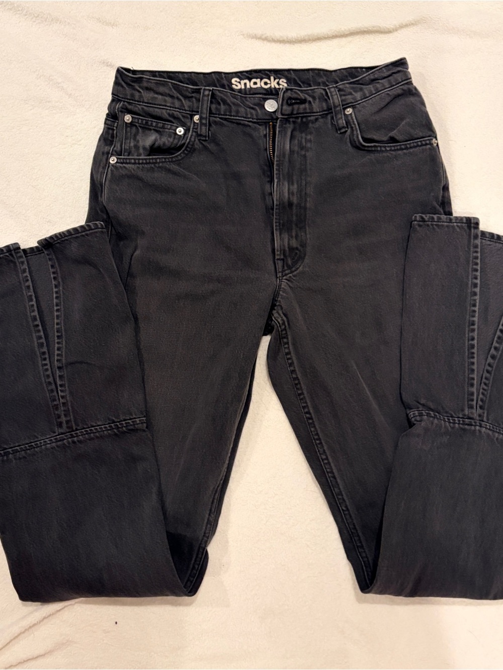MOTHER - snacks- slit flare  jeans